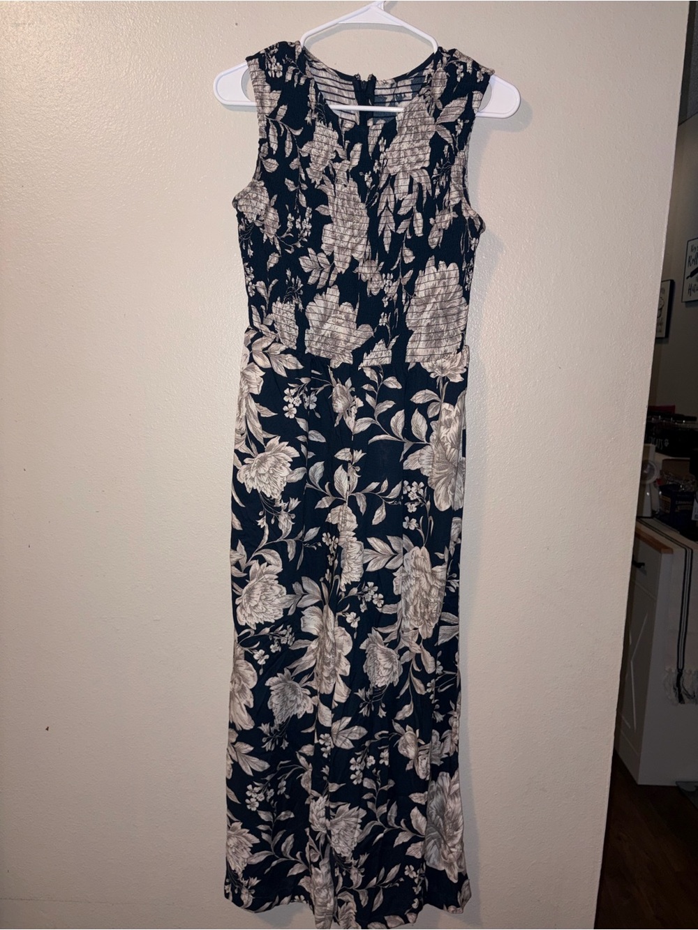 Calvin Klein Navy Blue Floral jumpsuit